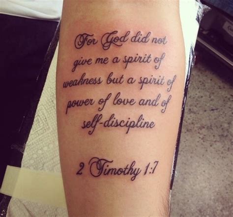 2 Timothy 1 7 Tattoo