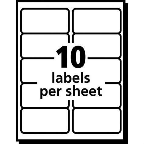 2 X 4 Label Template 10 Per Sheet