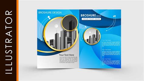 2 Fold Brochure Template Free Download Of Illustrator Tutorial Two Fold