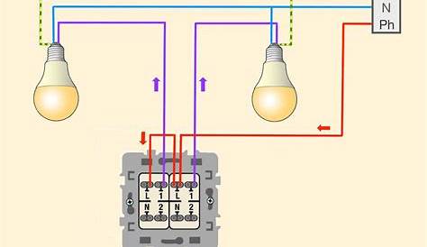 Schema electrique 2 ampoules 1 interrupteur Combles