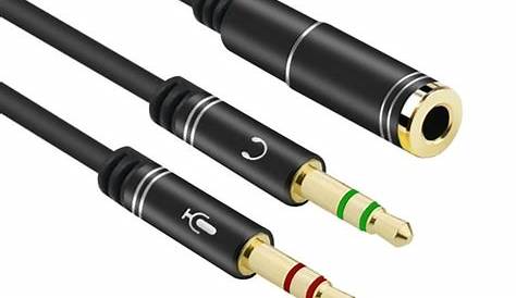 AV Connect 3.5mm 2 Male to 1 Female audio splitter cable 15cm