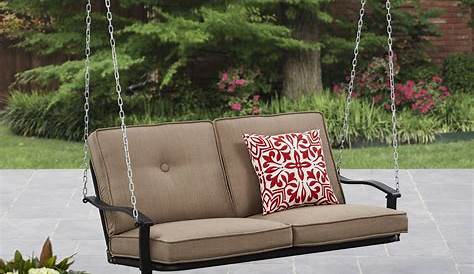 Sunnydaze 2Seater Outdoor Rattan Patio Swing with