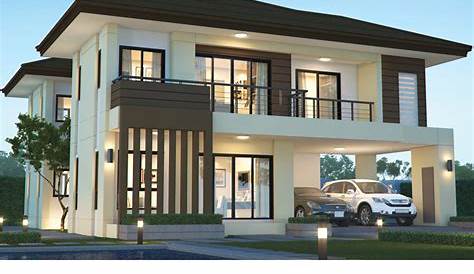 2 Storey 5 Bedroom House Plans 3d Home Design Plan 1x18m With s 3D