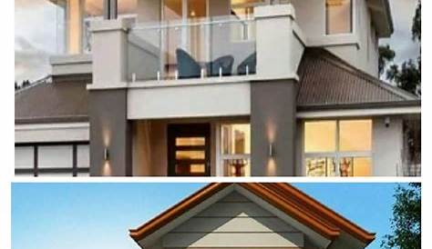 2 Storey House Residential Balcony Design Mediterranean Plans Story Homes With