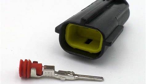 2 Way Male Connector AT04PSB01 Receptacle, With Strain