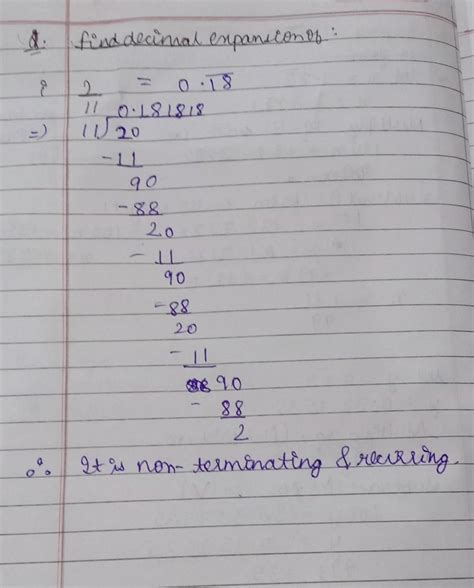 2 11 in decimal form class 9