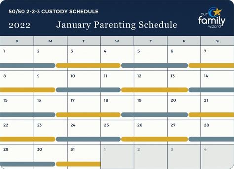 2 2 3 Custody Schedule Template