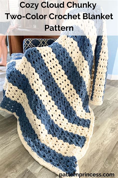 2 Color Crochet Blanket