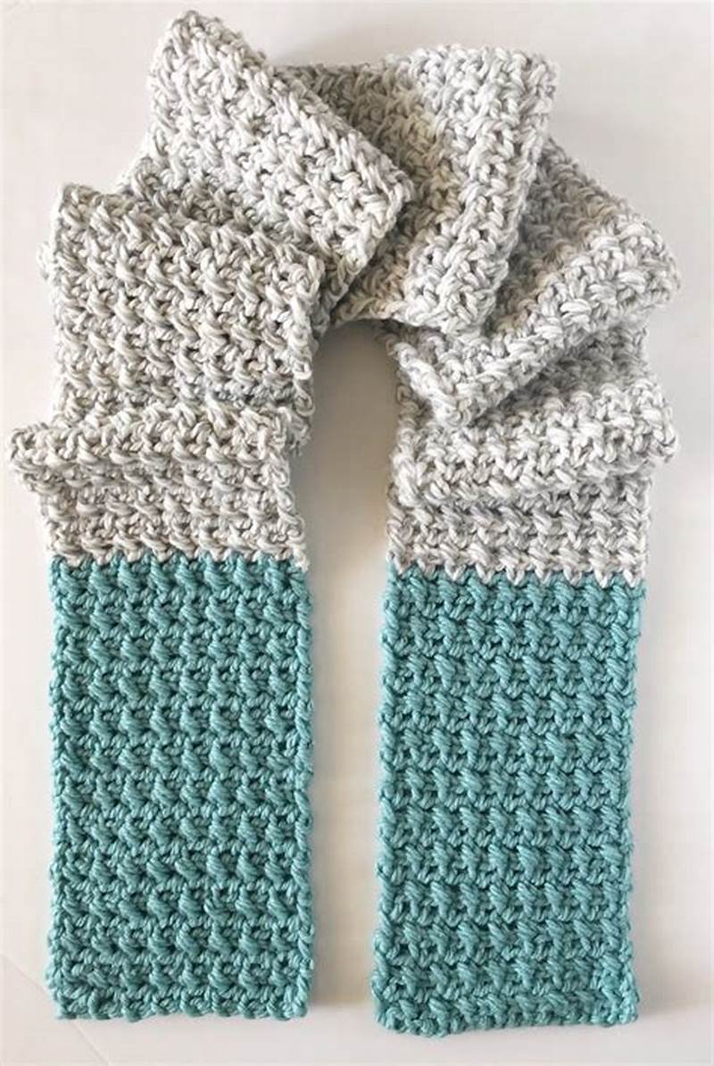 2 Color Scarf Pattern