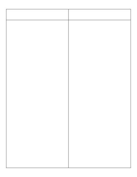 2 Column Table Chart