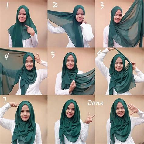 2 Easy Fast Hijab Styles Tutorial Full Chest Coverage YouTube