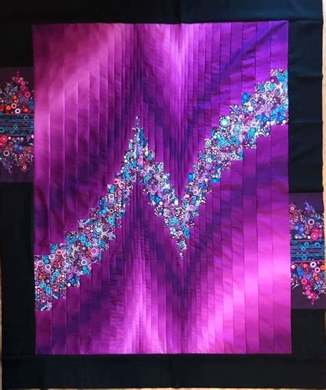2 Fabric Bargello Quilt Pattern
