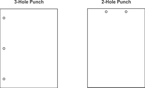 2 Hole Punch Template