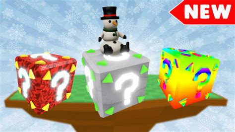 2 Player Lucky Block Tycoon - Snow Block! - Roblox
