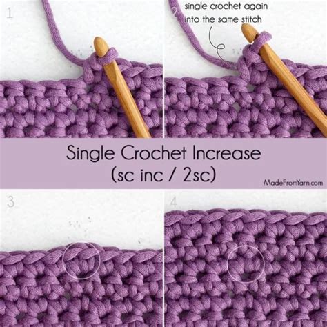 2 Sc Inc Crochet