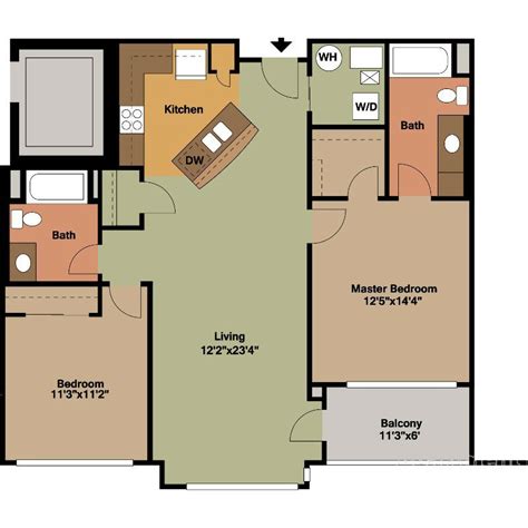 2 Bedroom Flat Floor Plan