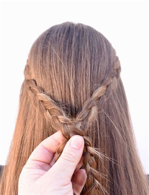 Free 2 Braids Half Up Half Down Hairstyle With Simple Style