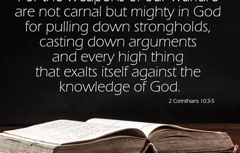 2 corinthians 10:3-5 meaning