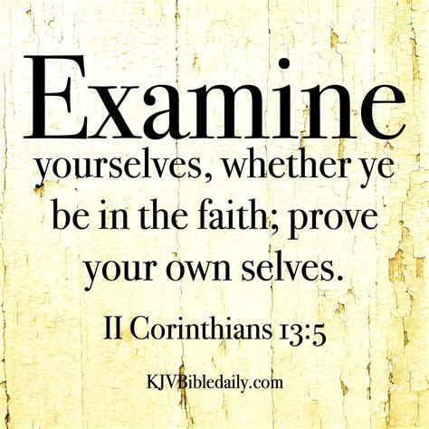 2 corinthians 13 5 kjv