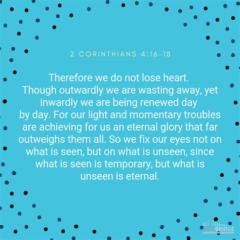 2 corinthians 4:16-18 tpt