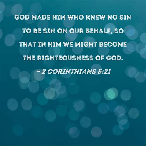 2 corinthians 5:21