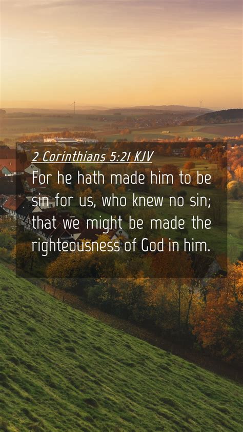 2 corinthians 5:21 kjv bible verse