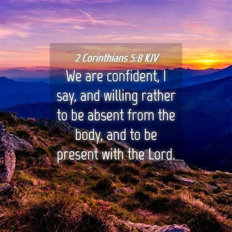 2 corinthians 5:8