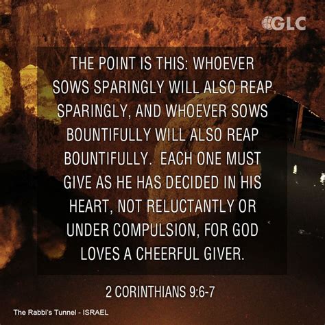 2 corinthians 9:6-7