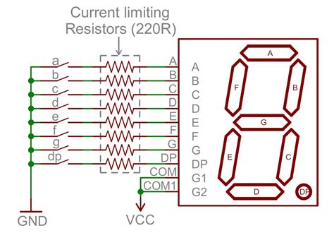 2 digit 7 segment display verilog code