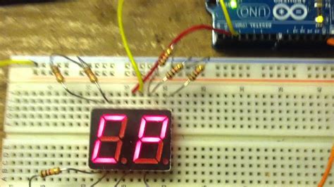 2 digit seven segment display arduino code