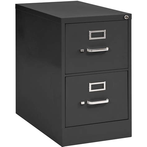 TC Group Steel 2 Drawer Filing Black TCS2FCBK