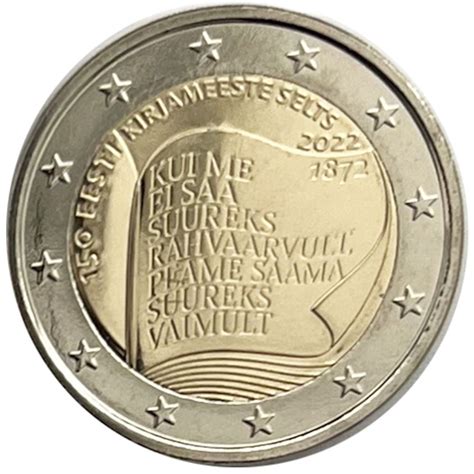 2 euro commemorativi estonia 2022