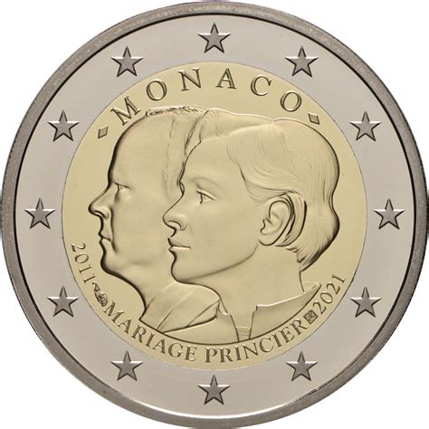 2 euro monaco 2021 hochzeit