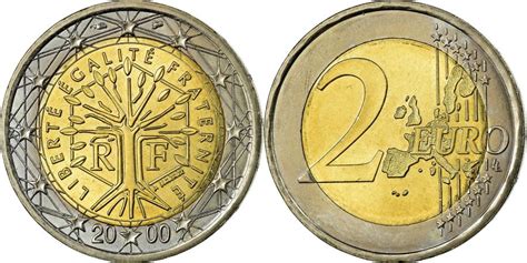 2 euros france 2000