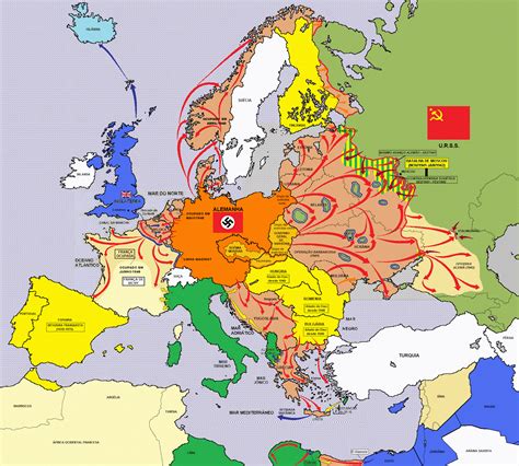 2 guerra mundial mapa