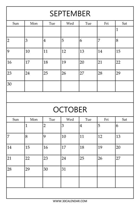 2 Month Calendars Printable
