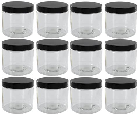 2 oz plastic jars with lids