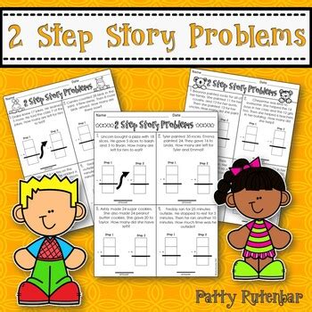 2 step story problems printable template