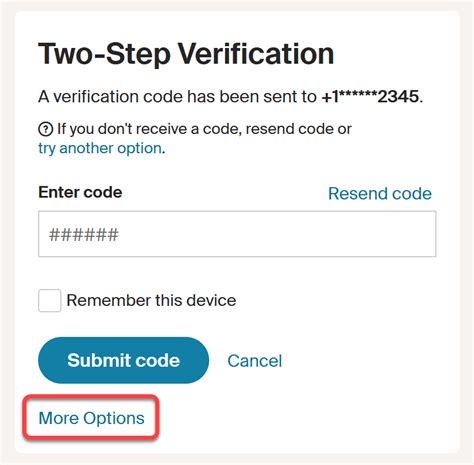 2 step verification recovery code