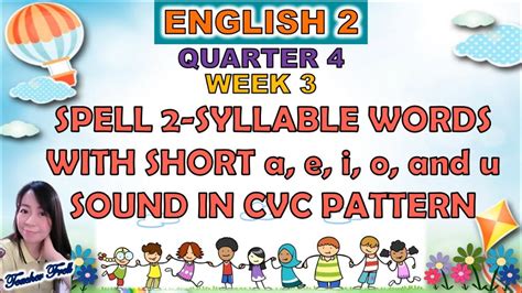 2 syllable words in cvc pattern