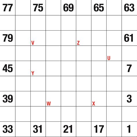 2 Up Printable Numbrix Puzzles