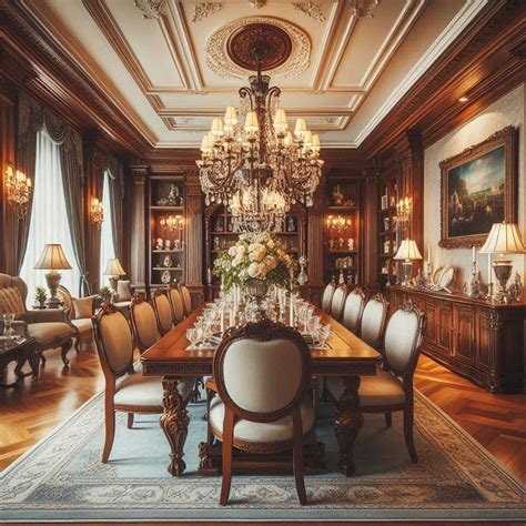 2. Go Regency-style formal with a chandelier