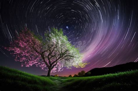 2. A nighttime in spring