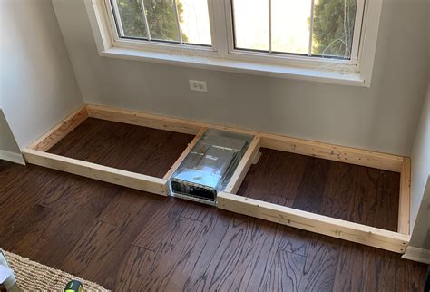 2. Add a trim to frame a window seat
