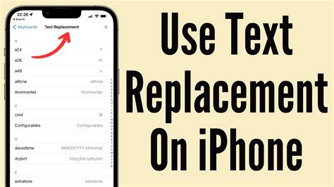 2. Add or remove Text Replacement shortcuts on iPhone