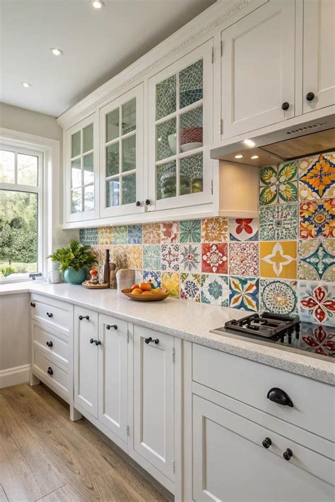 2. Add vibrancy with patterned tiles