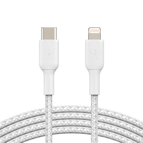 2. Belkin USB-C to Lightning Cable