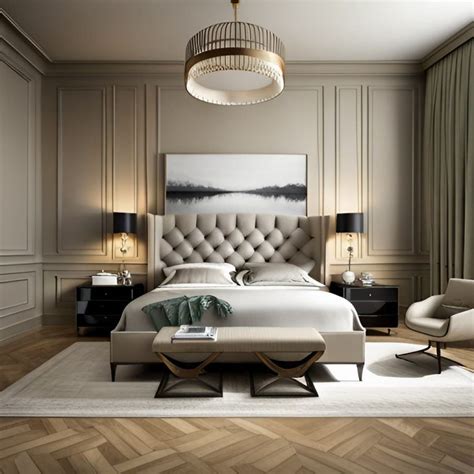 2. Brighten up a beige bedroom with a statement headboard