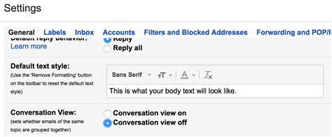 2. Change Conversation View in Gmail