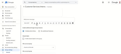 2. Change group settings for contacts
